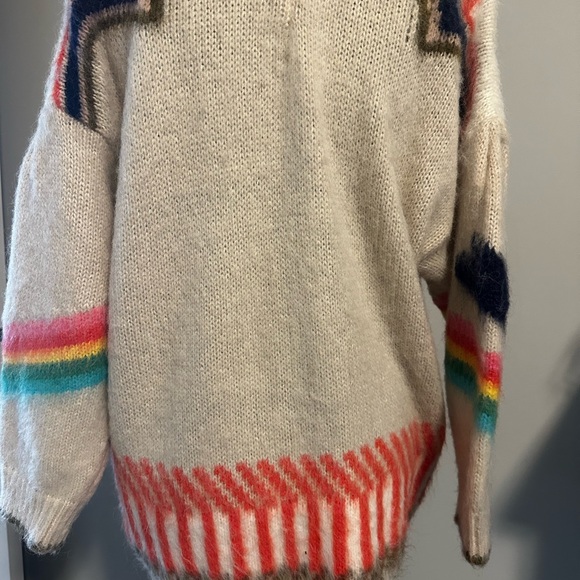 Colorful Star Patterned Cardigan - Picture 6 of 6